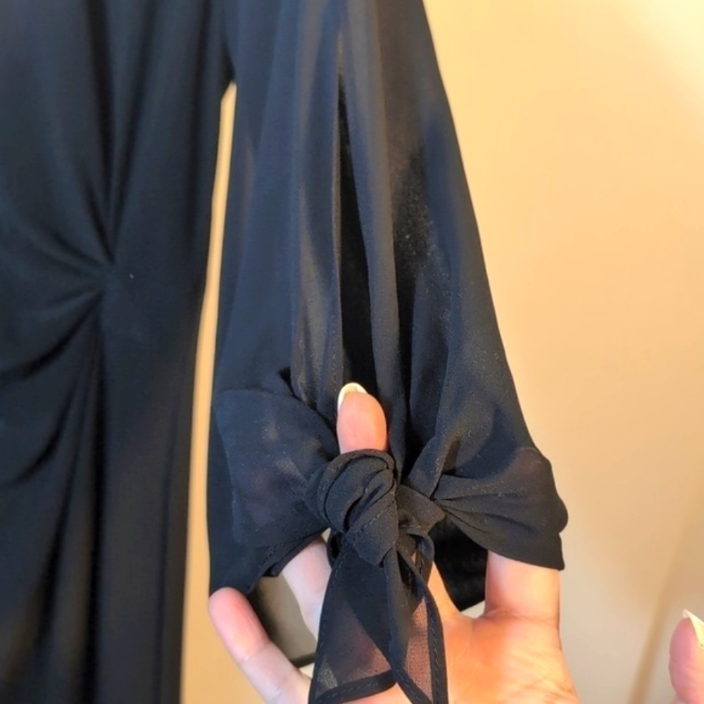 NWT Dress Barn Black Sheath Dress Size Large | Cocktail Work Basic - Picture 8 of 13
